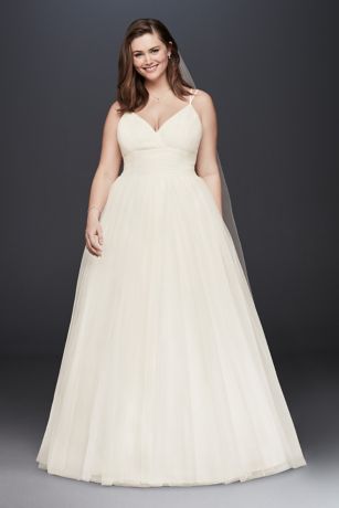 Pleated Ball Gown Wedding Dress